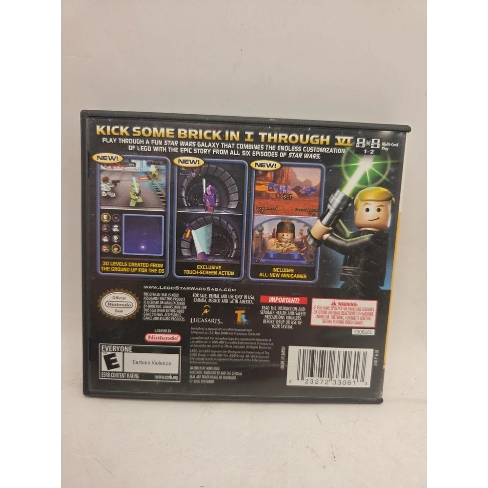 Lego Star Wars: Complete Saga With Manual Nintendo DS - EMPTY CASE ONLY NO GAME